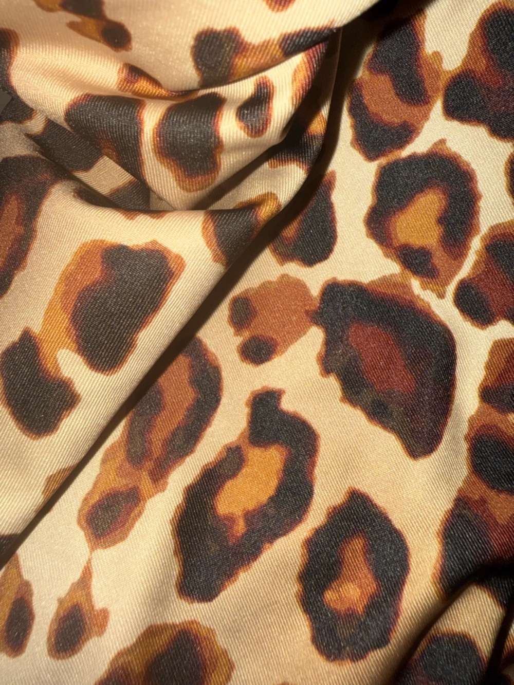 $170 Vitamin A Leopard Print One-Piece Swimsuit in Tan and Black - Picture 4 of 7
